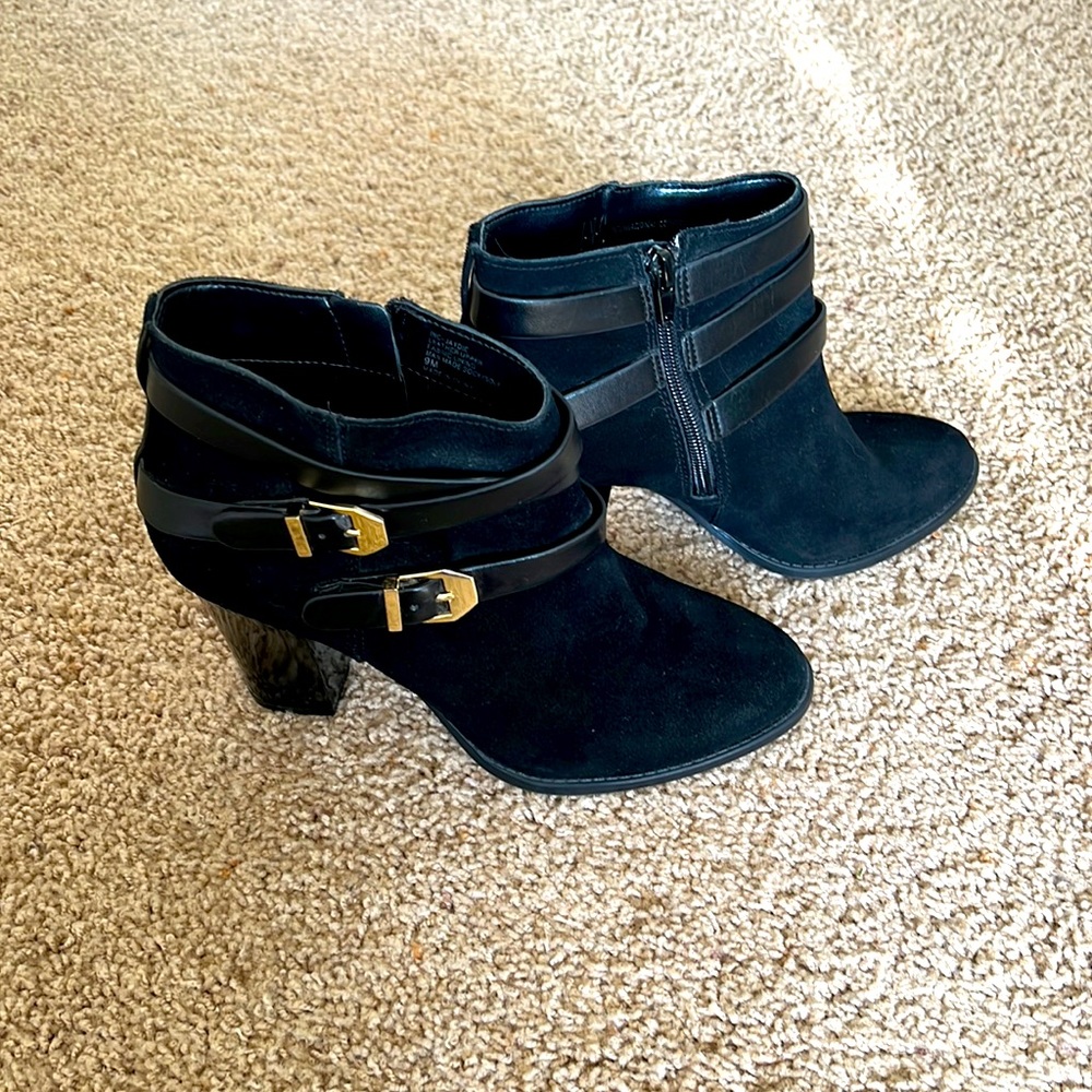 Like new INC Jaydie suede booties